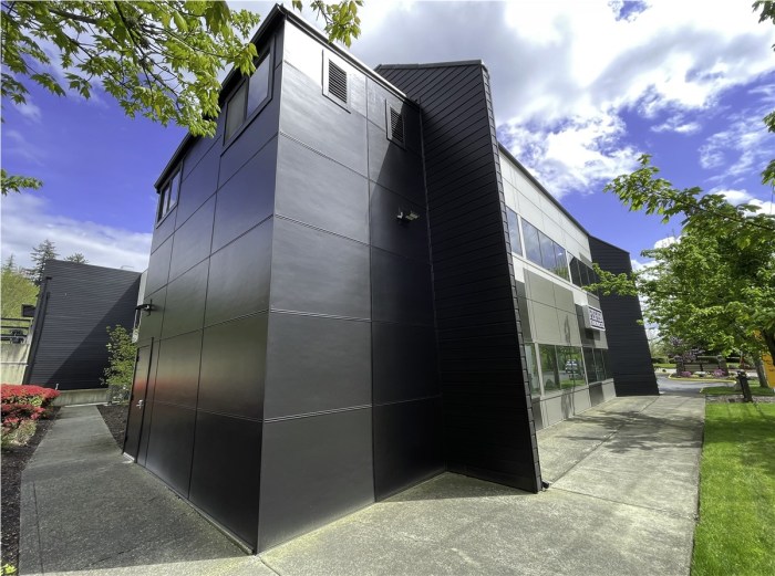 Commercial siding installation