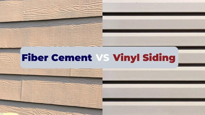 Fiber cement siding vs vinyl siding