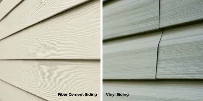 Fiber cement siding vs vinyl siding