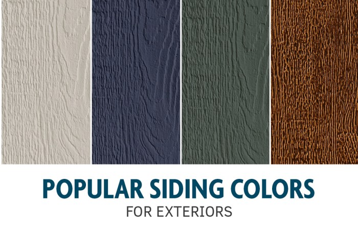 Siding vinyl colors vary Premium siding options