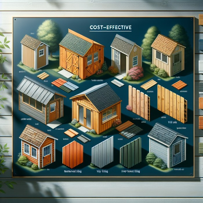 Affordable siding materials